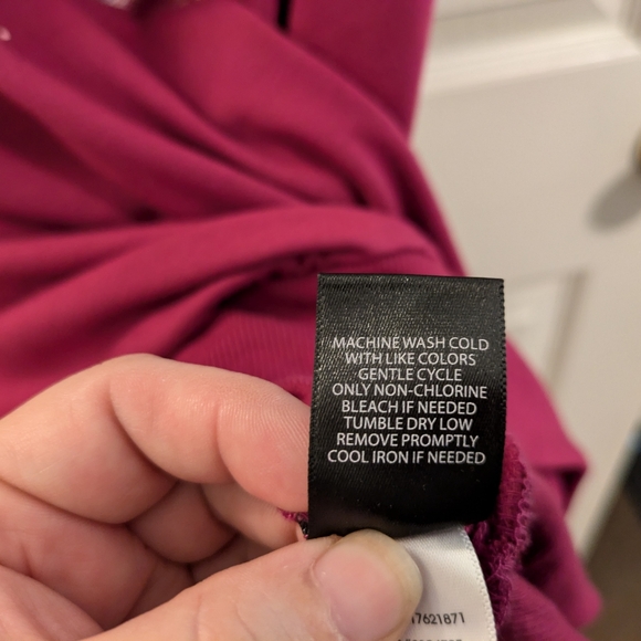 Torrid, pink,  light weight, French terry, short sleeve top, size 2X - Picture 9 of 13